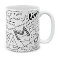 thumbnail image 1 of WIRESTER 11 Oz Ceramic Tea Cup Coffee Mug, Math Equations Whiteboard, 1 of 7