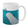 thumbnail image 1 of WIRESTER 11 Oz Ceramic Tea Cup Coffee Mug, White Whale Moby Dick, 1 of 7