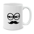 thumbnail image 1 of WIRESTER 11oz 325ml Ceramic Tea Cup Coffee Mug With Handgrip For Gift, Birthday, Anniversary, Christmas - Funny Cartoon Moustache Faces, 1 of 7