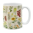 thumbnail image 1 of WIRESTER 11oz 325ml Ceramic Tea Cup Coffee Mug With Handgrip For Gift, Birthday, Anniversary, Christmas - Wildflowers Sunflowers, 1 of 7