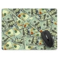 thumbnail image 1 of WIRESTER 13.77x10.23 in Rectangle Mouse Pad with Non-Slip Rubber Base for Computers, Laptop, Office & Home - Benjamin Franklin Dollar Pattern, 1 of 5