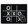 thumbnail image 1 of WIRESTER 13.77x10.23 in Rectangle Mouse Pad with Non-Slip Rubber Base for Computers, Laptop, Office & Home - Black Tictactoe, 1 of 5