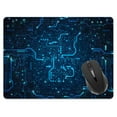 thumbnail image 1 of WIRESTER 13.77x10.23 in Rectangle Mouse Pad with Non-Slip Rubber Base for Computers, Laptop, Office & Home - Blue Circuit Board, 1 of 5