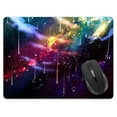 thumbnail image 1 of WIRESTER 13.77x10.23 in Rectangle Mouse Pad with Non-Slip Rubber Base for Computers, Laptop, Office & Home - Galaxy Falling Star, 1 of 5