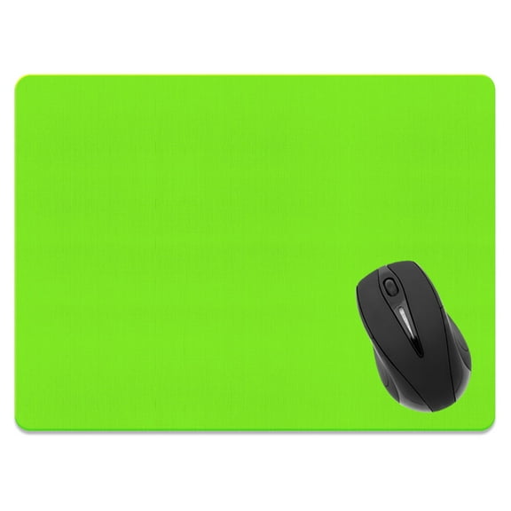 WIRESTER 13.77x10.23 in Rectangle Mouse Pad with Non-Slip Rubber Base for Computers, Laptop, Office & Home - Solid Green