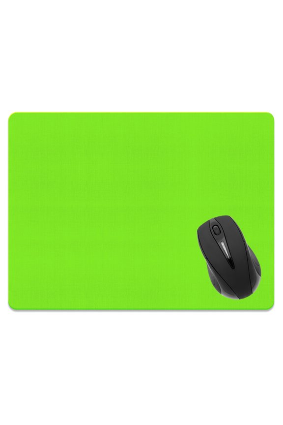 13.77x10.23 in Rectangle Mouse Pad with Non-Slip Rubber Base for Computers, Laptop, Office & Home - Solid Green