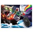 thumbnail image 1 of WIRESTER 13.77x10.23 in Rectangle Mouse Pad with Non-Slip Rubber Base for Computers, Laptop, Office & Home - Whale Astronaut Cat, 1 of 5