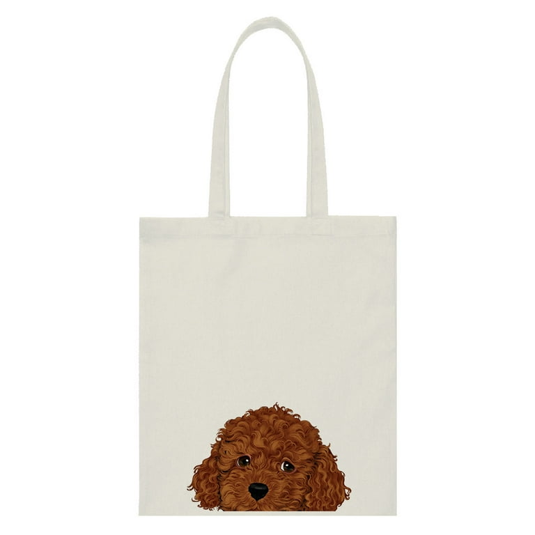 Toy Brown Poodle Tote Bag
