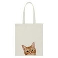 thumbnail image 1 of WIRESTER 14.17 x 12.2 inches Cotton Tote Bag Reusable Grocery Shopping Cloth Bags - Animal Orange Tabby Kitten Cat, 1 of 7