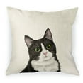 thumbnail image 1 of WIRESTER 18x18 inch Square Decorative Throw Sofa Pillow Cases, Cute Black White Tuxedo Cat, 1 of 7