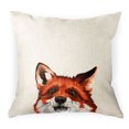 thumbnail image 1 of WIRESTER 18x18 inch Square Decorative Throw Sofa Pillow Cases, Red Fox, 1 of 7