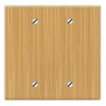 thumbnail image 1 of WIRESTER 2-Gang No Device Wall Plate Cover, Bamboo Wood Texture, 1 of 6