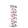 thumbnail image 1 of WIRESTER 20oz Stainless Steel Tumbler with Plastic Straw for Coffee, Tea, Shake, Smoothie, Wine, Water, Hot Cold Drink - Pig Funny Playful Postures, 1 of 6