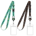 thumbnail image 1 of WIRESTER 2pcs Retractable Carnival Cruise Lanyard with Detachable Buckle and Waterproof ID Badge Holder for Cruise Ships Cards Women Men - English Bulldog Funny Playful Postures & Chicken Pattern, 1 of 6
