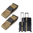 thumbnail image 1 of WIRESTER 2pcs Set Luggage Strap Travel Accessories Luggage Accessories Suitcase Belts Packing Strap Adjustable Luggage Belt - Passport Custom Stamps, 1 of 6