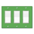 thumbnail image 1 of WIRESTER 3-Gang Decorator Light Switch Plate/Wall Plate Cover, Solid Green, 1 of 6