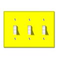 thumbnail image 1 of WIRESTER 3-Gang Toggle Wall Plate/Switch Plate Cover, Solid Bright Yellow, 1 of 6
