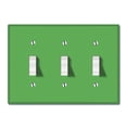 thumbnail image 1 of WIRESTER 3-Gang Toggle Wall Plate/Switch Plate Cover, Solid Green, 1 of 6