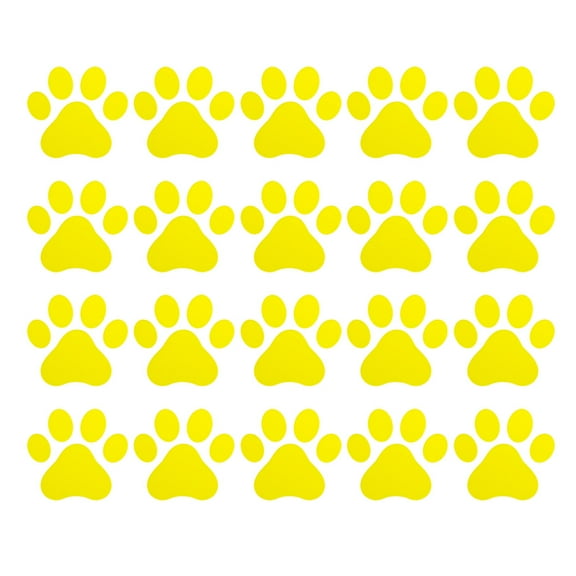 WIRESTER 3" x 3" Vinyl Decor Decal Sticker Removable For Notebook, Ipad, Car, Set 20pcs - Yellow