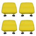 thumbnail image 1 of WIRESTER 4pcs Set Solid Yellow Interchangeable Car Seat Head Rest Cover Fit for All Cars, 1 of 3