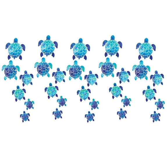 WIRESTER 5 Sets Vinyl Decal Sticker For Notebook, Ipad - Sea Turtles, 30 Pieces