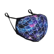 WIRESTER 6.3 x 8.6 Reuseable Washable Polyester Cotton Mask Cover Protection For Adult, Mosaic Mermaid Scale