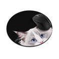 thumbnail image 1 of WIRESTER 7.88 in Round Mouse Pad with Non-Slip Rubber Base for Computers, Laptop, Office & Home - Animal Lilac Ragdoll Cat, 1 of 5