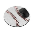 thumbnail image 1 of WIRESTER 7.88 in Round Mouse Pad with Non-Slip Rubber Base for Computers, Laptop, Office & Home - Baseball, 1 of 5