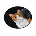 thumbnail image 1 of WIRESTER 7.88 in Round Mouse Pad with Non-Slip Rubber Base for Computers, Laptop, Office & Home - Bi-Color White Orange Tabby Kitten Cat, 1 of 5