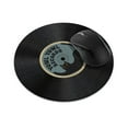 thumbnail image 1 of WIRESTER 7.88 in Round Mouse Pad with Non-Slip Rubber Base for Computers, Laptop, Office & Home - Black Cat Yowl Yowl Records, 1 of 5