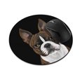 thumbnail image 1 of WIRESTER 7.88 in Round Mouse Pad with Non-Slip Rubber Base for Computers, Laptop, Office & Home - Boston Terrier Brindle Dog, 1 of 5