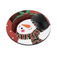 thumbnail image 1 of WIRESTER 7.88 in Round Mouse Pad with Non-Slip Rubber Base for Computers, Laptop, Office & Home - Friendly Christmas Snowman Red, 1 of 5