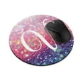 thumbnail image 1 of WIRESTER 7.88 in Round Mouse Pad with Non-Slip Rubber Base for Computers, Laptop, Office & Home - Gliter Pink Blue V, 1 of 5