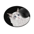 thumbnail image 1 of WIRESTER 7.88 in Round Mouse Pad with Non-Slip Rubber Base for Computers, Laptop, Office & Home - Lilac Ragdoll Cat, 1 of 5