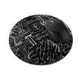 thumbnail image 1 of WIRESTER 7.88 in Round Mouse Pad with Non-Slip Rubber Base for Computers, Laptop, Office & Home - Math Equations Blackboard, 1 of 5