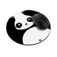 thumbnail image 1 of WIRESTER 7.88 in Round Mouse Pad with Non-Slip Rubber Base for Computers, Laptop, Office & Home - Panda Bear Black White Style, 1 of 5