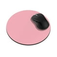 thumbnail image 1 of WIRESTER 7.88 in Round Mouse Pad with Non-Slip Rubber Base for Computers, Laptop, Office & Home - Solid Light Pink, 1 of 5