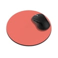 thumbnail image 1 of WIRESTER 7.88 in Round Mouse Pad with Non-Slip Rubber Base for Computers, Laptop, Office & Home - Solid Peach Blossom Pink, 1 of 5