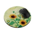 thumbnail image 1 of WIRESTER 7.88 in Round Mouse Pad with Non-Slip Rubber Base for Computers, Laptop, Office & Home - Sunflowers Flowers, 1 of 5