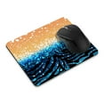 thumbnail image 1 of WIRESTER 8.66x7.08 in Rectangle Mouse Pad with Non-Slip Rubber Base for Computers, Laptop, Office & Home - Orange Glitter Sparkle With Black Blue Glitter Zebra, 1 of 5