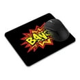 thumbnail image 1 of WIRESTER 8.66x7.08 in Rectangle Mouse Pad with Non-Slip Rubber Base for Computers, Laptop, Office & Home - Bang, 1 of 5