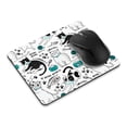 thumbnail image 1 of WIRESTER 8.66x7.08 in Rectangle Mouse Pad with Non-Slip Rubber Base for Computers, Laptop, Office & Home - Cat Stuffs, 1 of 5