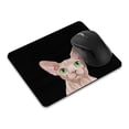 thumbnail image 1 of WIRESTER 8.66x7.08 in Rectangle Mouse Pad with Non-Slip Rubber Base for Computers, Laptop, Office & Home - Cream Sphynx Kitten Cat, 1 of 5