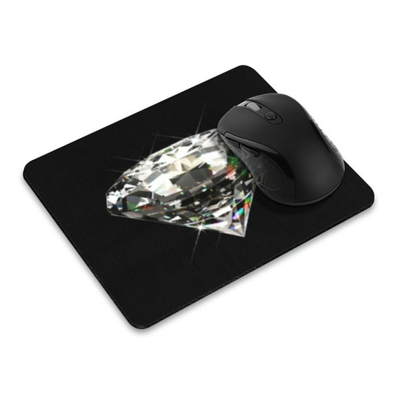 WIRESTER 8.66x7.08 in Rectangle Mouse Pad with Non-Slip Rubber Base for Computers, Laptop, Office & Home - Diamond