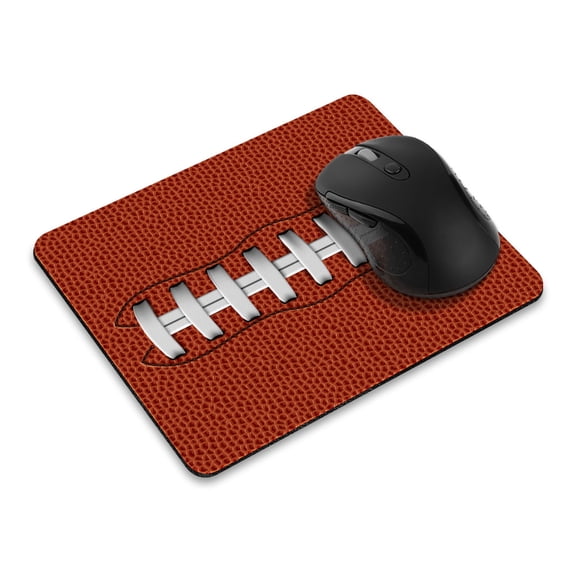 WIRESTER 8.66x7.08 in Rectangle Mouse Pad with Non-Slip Rubber Base for Computers, Laptop, Office & Home - Football Pattern