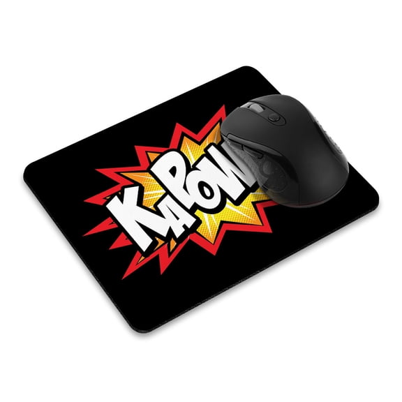 WIRESTER 9.5x7.88 in Rectangle Mouse Pad with Non-Slip Rubber Base for Computers, Laptop, Office & Home - Kapow