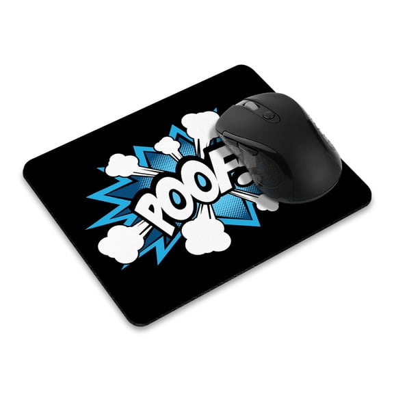 WIRESTER 8.66x7.08 in Rectangle Mouse Pad with Non-Slip Rubber Base for Computers, Laptop, Office & Home - Poof