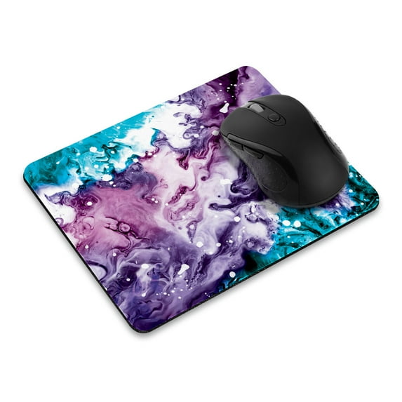 WIRESTER 8.66x7.08 in Rectangle Mouse Pad with Non-Slip Rubber Base for Computers, Laptop, Office & Home - Purple Mixed Oil Paint