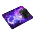 thumbnail image 1 of WIRESTER 8.66x7.08 in Rectangle Mouse Pad with Non-Slip Rubber Base for Computers, Laptop, Office & Home - Purple Stardust Boom, 1 of 5