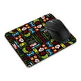 thumbnail image 1 of WIRESTER 8.66x7.08 in Rectangle Mouse Pad with Non-Slip Rubber Base for Computers, Laptop, Office & Home - Retro Game Text Pattern, 1 of 5